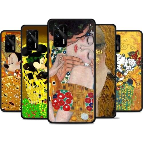 Kiss by Gustav Klimt For Realme 8 GT Neo Flash Edition Explorer Master Q3 Pro Narzo30 C21 C11 C20A C21Y Phone Case