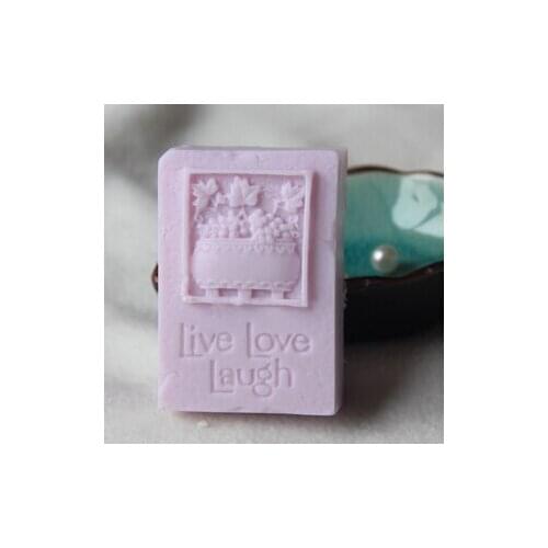 DIY Vase/live love laugh modelling silicon soap mold Cake decoration mold Handmade soap mold