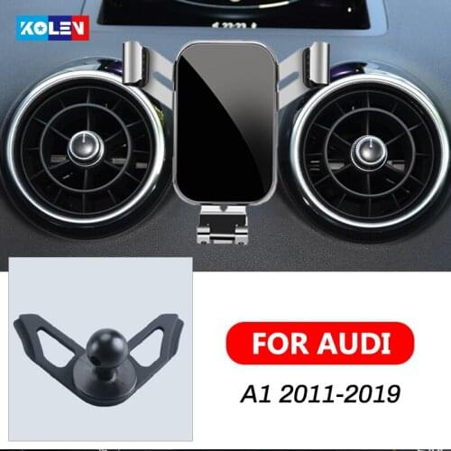 For Audi A1 2011-2019 Car Mobile Phone Holder Auto Charging Support Gravity Stand GPS Special Mount Support Navigation Bracket