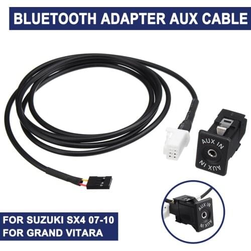 For Suzuki SX4 Grand Vitara 07-10 Car bluetooth Audio Cable AUX Input Adapter Car Electronics Accessories