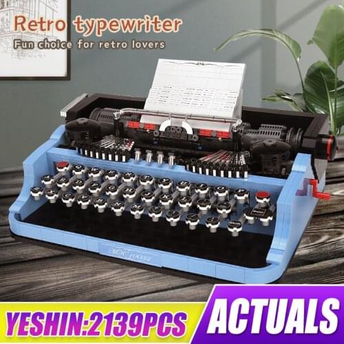 MOULD KING High-Tech The MOC Paper Typewriter Set Building Block Bricks Creative Children Learning Toys Kids Educational Gifts