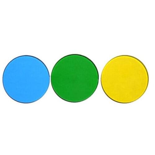 LXFT-BGY42 42mm Blue Green and Yellow Filters for Microscopes