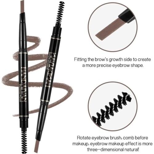 HANDAIYAN Eyebrow Tattoo Pencil Brush Double Ended Microblading Lasting Fine Sketch Tint Liquid Eyebrow Pen Makeup TSLM2