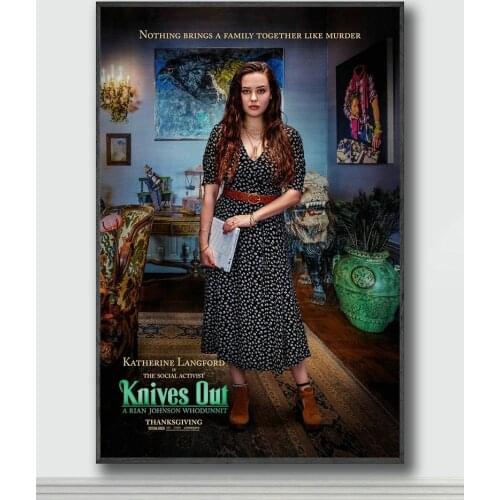 NJ208 Knives Out Movie Silk Posters and Prints wall art Art Poster Home Decor