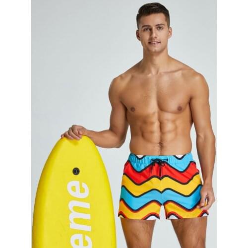 New casual mens swimwear swim trunks shorts beach shorts swim trunks swimwear mens running sports surf shorts