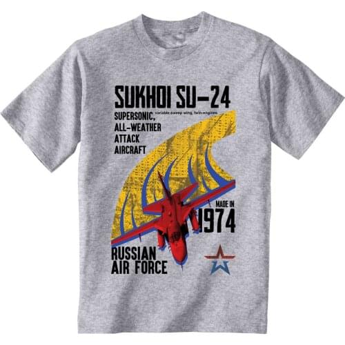 Sukhoi Su-24 Fencer Bomber T-Shirt. Summer Cotton Short Sleeve O-Neck Mens T Shirt New S-3XL