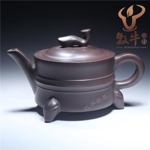 Yixing authentic teapot teapot tea set pieces 90 mL Yixing gifts made to become powerful and intransigent
