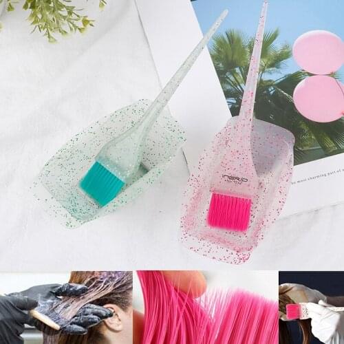 3Pcs/set Professional Plastic Dye Hair Styling Accessories Hairdressing Bowl Brushes Earmuffs Dye Mixer Comb Coloring Tool