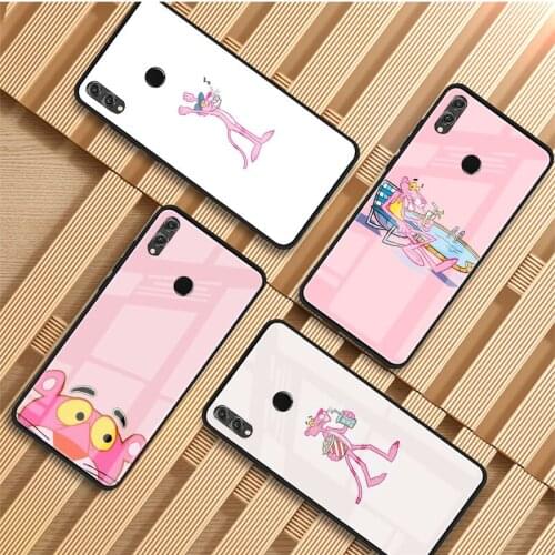 Pink Panther lovely Tempered Glass Phone Case For Huawei P20 P30 P40 P40 Lite Pro Psmart Mate 20 30 Cover Shell