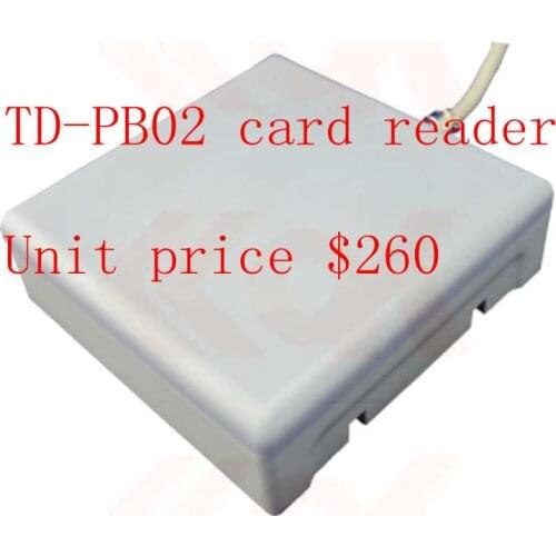 In freeshipment to United Kingdom TD-PB02 card reader and 200pcs PD-PA02 cards