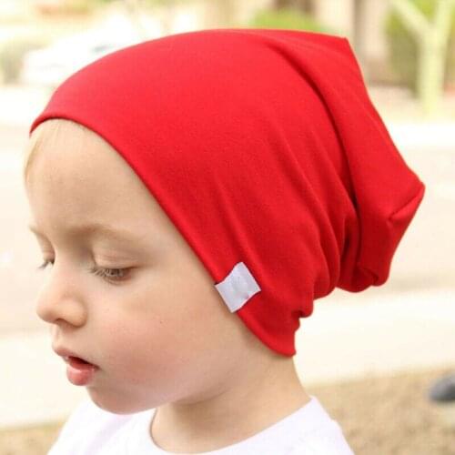 Toddler Newborn Kids Baby Boy Girl Spring Children Hat Solid Infants Cotton Soft Warm Santa Hat Beanie Cap Costume Accessories