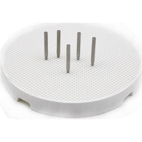 Dental Lab Honeycomb Round Firing Trays with Metal Pins Zirconia Pins，Pan Rack Circle Plate holding Dental Technician Supplies
