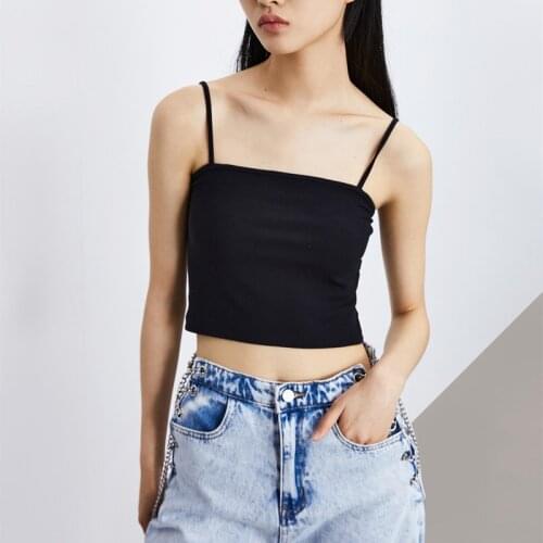Summer Tank Tops Womens Crop Top Seamless Underwear Sexy Lingerie Streetwear Cami Fashion Basic Camisole Adjustable Strap Top