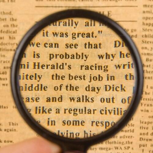 NONOR Magnifying Glass Portable Handheld Magnifier for Jewelry Newspaper Reading Glasses 60mm