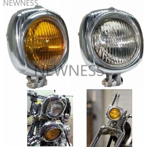 Motorcycle Sealed Beam Electroline Vintage Headlight For Harley Sportster Headlamp Bobber Chopper Retro Headlight Cafe Racer