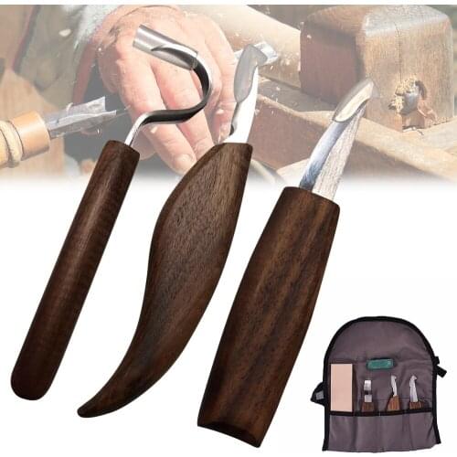 1-12pcs Wood Chisel Woodworking Cutter Hand Tool Set Wood Carving Knife DIY Peeling Woodcarving Spoon Carving Cutter Hand Tools
