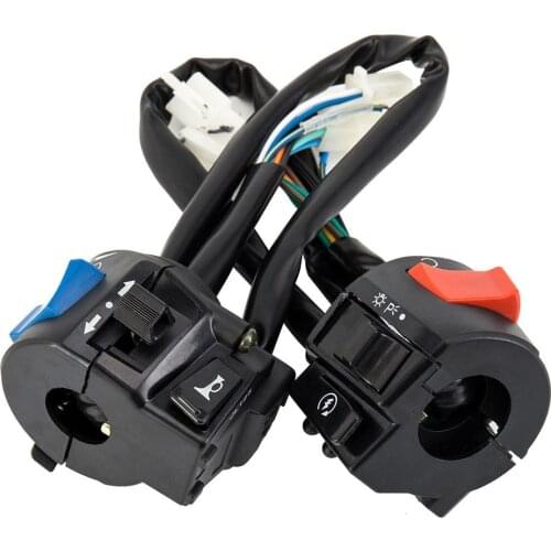 1 Pair Button Waterproof On Off Light Indicator Multifunctional Electric Simple Scooter Power Universal Motorcycle Handle Switch