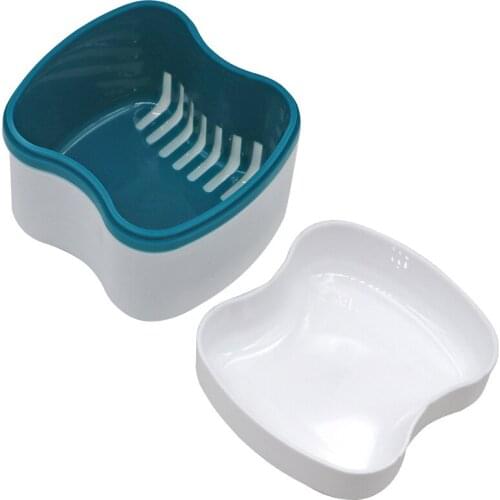 1pc Dental Teeth Storage Box False Teeth Holder Cleansing Storage Tooth Denture Bath Box Protect Case Oral Tooth Care Tools