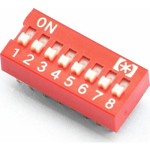 10 pcs/lot ) 8 Way DIP Switch, 8 Position 16 pin PCB Mountable