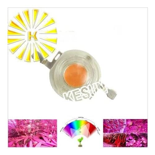 20PCS x 1W 3W full spectrum 400nm-840nm led chip Power Led diode for indoor plant grow
