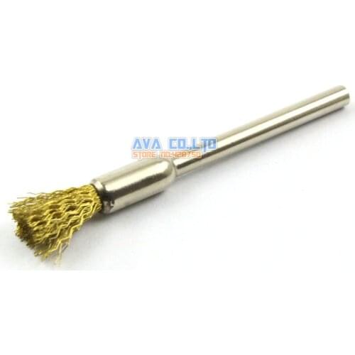 20 Pieces 6mm Brass Wire Brush for Cleaning Rust Removal