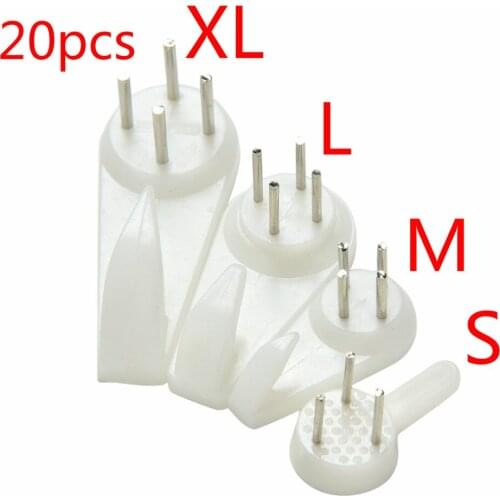 20pcs White Painting Photo Frame Hook Plastic Invisible Wall Hooks Mount Photo Picture Nail Hook Hanger Mirror Hanging Hangers