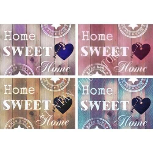 5D DIY Diamond Embroidery Full ROUND Diamond Cross Stitch "Home sweet home" Rhinestone Mosaic Sticker Gift RT09