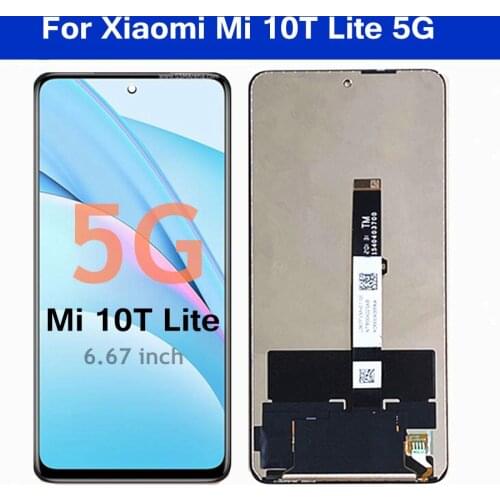 6.67" For Xiaomi Mi 10T Lite 5G LCD Display With Touch Screen Digitizer Assembly For xiaomi mi 10t lite 5g lcd