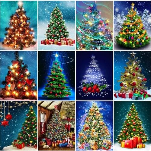 Diy 5d Full Diamond Painting Embroidery Square Round Drill Christmas Tree Bell Mosaic Furniture Decoration Handmade Hobby Gift