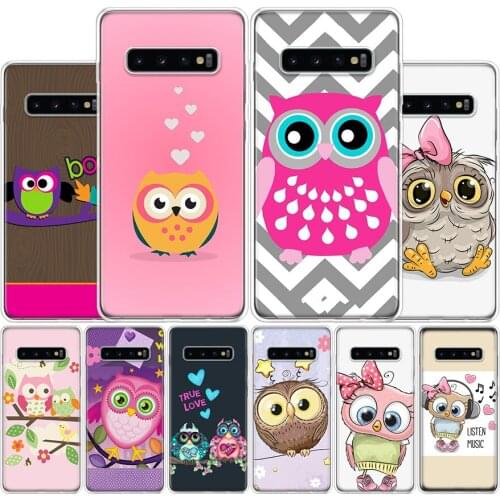 Cute Owl Phone Case For Samsung Galaxy A51 A71 A50S A30S A10 A20E A40 A70 M30S A91 A01 A6 A7 A8 A9 Plus + Cover