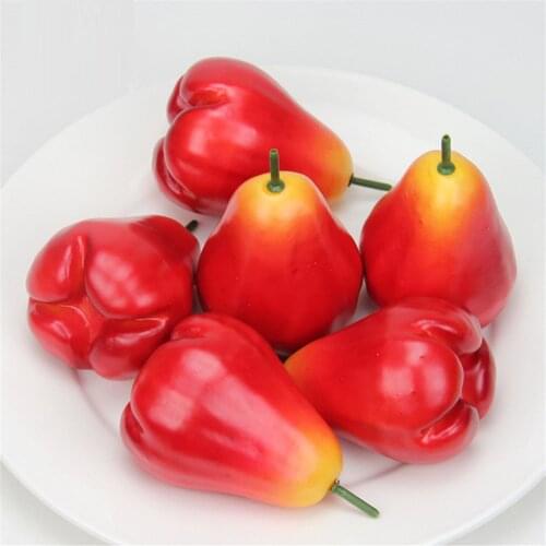 Simulation Wax apple fake fruit model festive hotel bar cafa shop store decoration party props artificial Simulation fruit toys