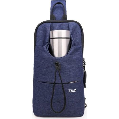 Man Travel Belt Purse Functional Outdoor Oxford Chest Pack Sling Bags Hip-Hop Male Chest Bag