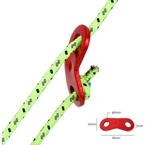 4 / 8Pcs Metal Rope Tightener Camping Tent Guy Lines Runner Guyline Camping Awning Stopper Adjuster Rope Cord Tensioner Backpac