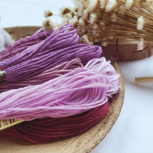 Multi Colors 8Pcs/lot 7.5m length Similar DMC Threads Embroidery Tools Stitch Cross Sewing For DIY Threads Cotton Accessori N8U2