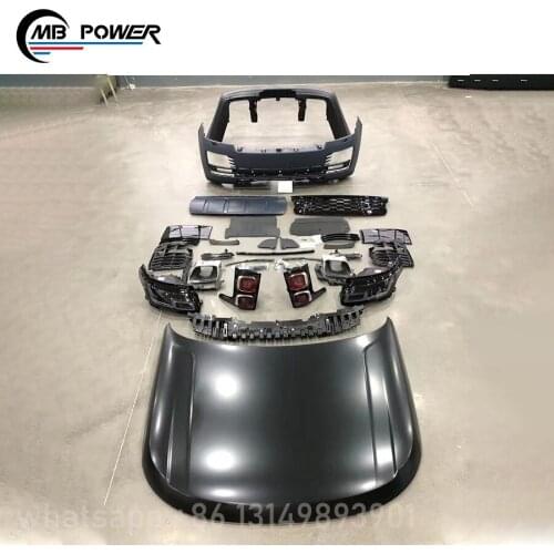NEW! LRover upgrade to 2020 style body kits with LED head light tail lamp bumpers hood scoop 13-17year~Land R auto parts
