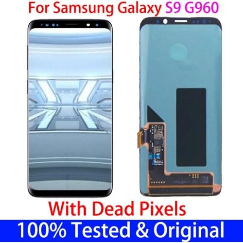 Tested ORIGINAL AMOLED Display For Samsung Galaxy S9 G960 G960F LCD With Screen Touch Digitizer With Three Small Pionts Assembly