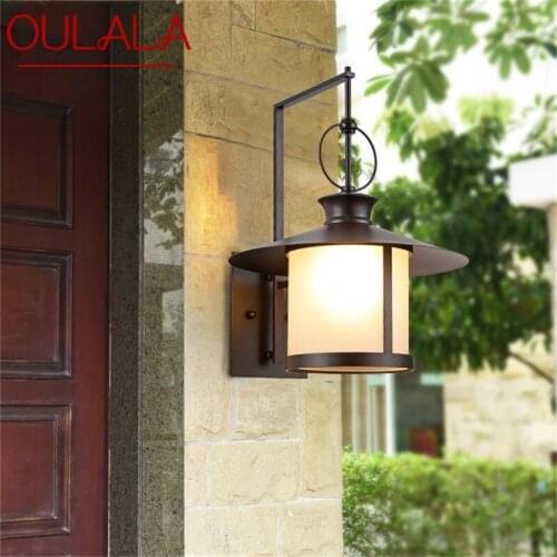 ·OULALA Outdoor Wall Lamp Classical Retro Sconces Light Waterproof IP65 Home LED For Porch Villa