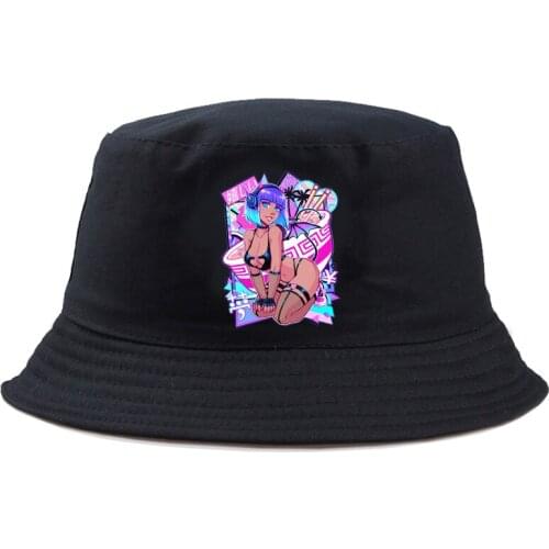 Demon Dream Sexy Girl Print Panama Cap Man Woman One Size Casual Foldable Summer Sum Caps Fashion Hip Hop Street Bucket Hat