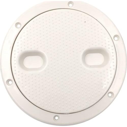 ABS Plastic Deck Plate Marine Boat Yacht RV 6 inch Access Hatch Cover Screw Out Deck Plate Marine Round Inspection Hatch White