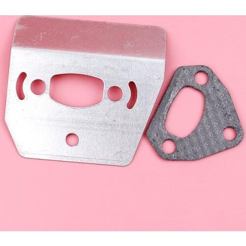 Exhaust Muffler Gasket Heat Shield Cooling Plate For Husqvarna 36 41 136 137 141 142 Chainsaw Spare Part