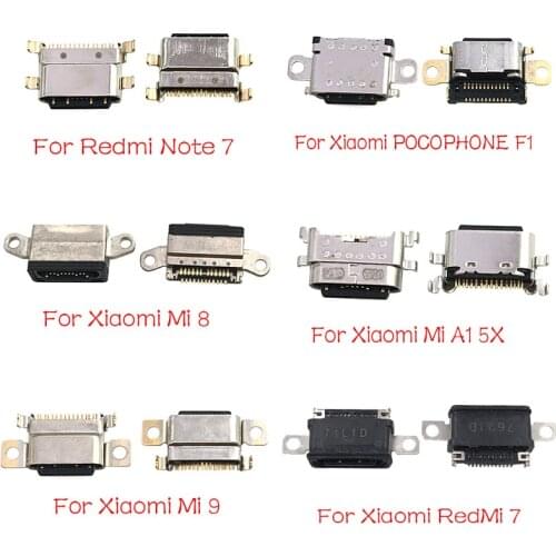 Micro USB Connector Socket Jack For Xiaomi Mi A1 A2 8 9 CC9E Max3 Mix 3 Redmi Note 7 Pro Type C USB Connector