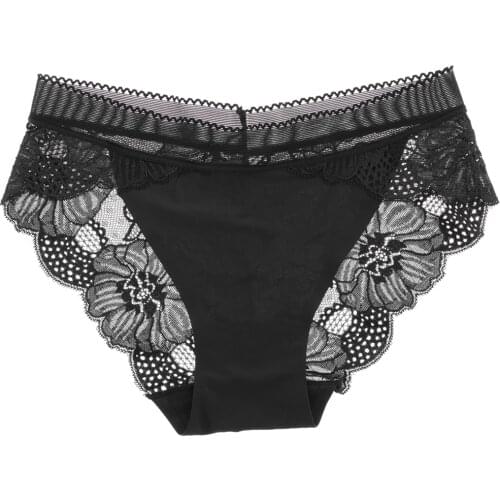 Sexy Lace Panties Women Fashion Lingerie Tempting Briefs High Quality Womens Underpant Low Waist Intimates Underwear