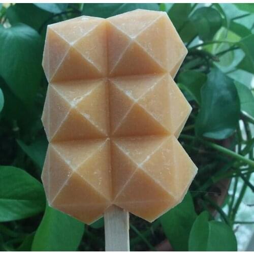 PRZY QT0029 Silicone Mold Soap Candle Molds 4 Hole Popsicle Mold Ice Cream Handmade Moulds Diy Double Bar Food Grade Silicone