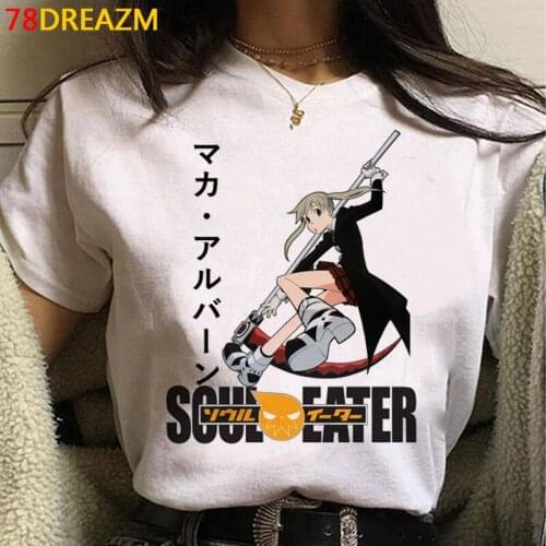 Soul Eater clothes men graphic tees plus size aesthetic harajuku couple clothes clothes tshirt white t shirt harajuku