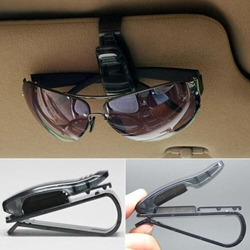Universal Car Auto Sun Visor Glasses Box Sunglasses Clip Card Ticket Holder Fastener Pen Case Eyeglasses Accessories