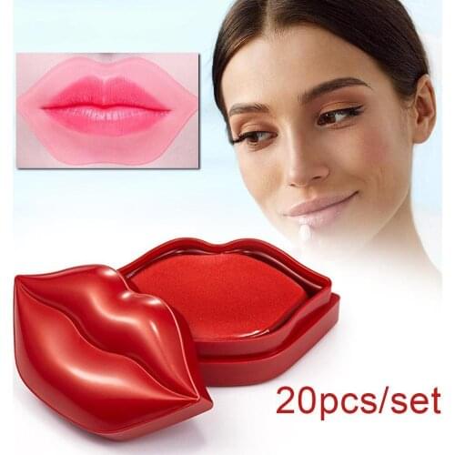 20PCS Cherry Hydrating Moisturizing Lip Mask Anti-Drying Day and Night Moisturize Lip Care Mask