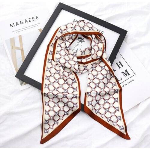 Spring And Autumn Scarf Female Korean Version All-Match Long Wide Small Long Scarf Scarf Belt Ribbon For Women
