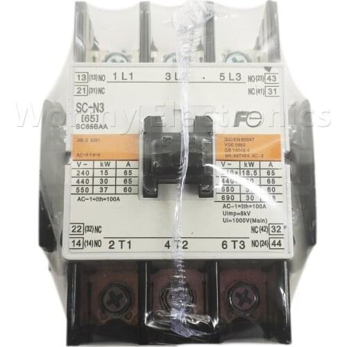 Japan AC contactor SC-N3 (SC65BAA) 110V 220V 380AC