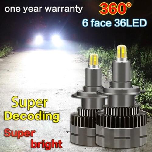 1Set LED Car Headlight 20000LM Auto LED Canbus 360 Degrees H4 H1 H7 H8 H9 H11 H16 9005 HB3 9006 HB4 9012 HIR2 6000K