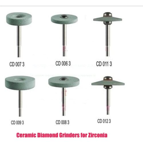 1PC Dental Laboratory Ceramic Diamond Polisher Grinder For Zirconia CAD and Full Solid Zirconia Crown Polishing Grinders